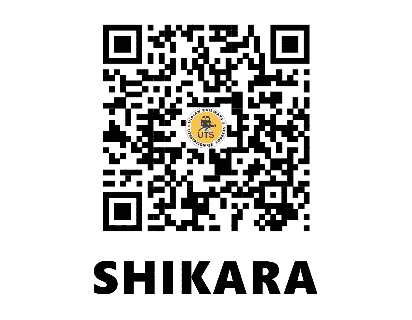 UTS QR Code for SHIKARA - SKY (SB - MADHYA PRADESH)